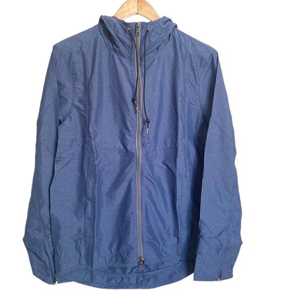 Onia Parker Waterproof Hooded Jacket Navy Heather - Picture 2 of 5